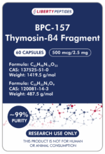 BPC-157, Thymosin-ß4 Fragment (500mcg/2.5mg Blend)
