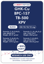 GHK-Cu, KPV, BPC-157, TB-500 80mg (KLOW Blend)